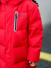 巴拉巴拉童裝兒童羽絨服男童女童2026冬季加厚保暖衣服親子裝防護防風外套 中國紅60611-灰鴨絨 130 (充絨量179g) 曬單實拍圖