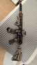 若客（ROKR）M416積木槍兒童玩具槍diy手工拼圖裝模型槍皮筋槍七夕情人節禮物 曬單實拍圖