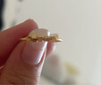 周大福蹦迪方糖珠小冰塊黃金戒指女14號約1.5g EOF1983生日禮物 曬單實拍圖