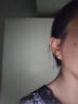 芯奢S999足銀耳環女士2026新款養耳洞素圈耳圈耳釘純銀設計高級感耳飾 足銀8MM【2只裝】 【適合耳骨戴】假一賠十 曬單實拍圖