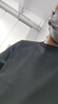 馬登工裝美式健身正肩短袖男夏季抗菌透氣涼感男士T恤修身訓練打底衫 黑色 【男生短袖/男士衣服2026新款今年流行/體恤】 L 曬單實拍圖