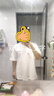 FILA FUSION斐樂潮牌男子針織短袖衫夏季新款時尚休閑寬松T恤 云白色-WT M 170/92A/M 曬單實拍圖