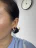 紀詩哲（GIEVSZHE）品牌幾何耳環女氣質簡約時尚無耳洞耳夾耳釘情人節生日禮物送女友 耳釘版-925銀針 曬單實拍圖
