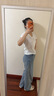 Levi's李維斯冰酷系列26年春夏新款女士涼感防曬BAGGY寬松直筒牛仔褲 淺藍色 26 (31) 偏大一碼 曬單實拍圖
