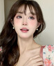 2026新款珍珠耳環女高級感流蘇銀針耳圈女輕奢氣質耳墜養耳洞耳扣 珍珠流蘇銀耳圈S5501【禮品盒包裝】 曬單實拍圖