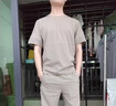 VACK夏季衣服男夏裝短袖冰絲套裝潮流衣服男運(yùn)動(dòng)套裝男士休閑男裝潮牌 2201卡其 XL(推薦體重130-145斤) 曬單實(shí)拍圖