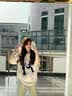 哈魯?shù)厦朗礁呓旨兠迯?fù)古hiphop短袖t恤女2026新款夏季寬松小眾潮牌體恤 白灰色純棉 M 【建議100斤以內(nèi)】 曬單實(shí)拍圖