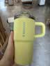 STANLEY冰霸杯保溫杯吸管杯PRO保溫保冷水杯大容量男士女士學生杯子禮物 【限量色系】柚黃色- 591ml 曬單實拍圖