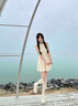 允橘法式連衣裙夏季裙子女高級感2026年新款a字短裙波點掛脖氣質生日 杏色富家千金蝴蝶結波點裙 M 【建議85-100斤】 曬單實拍圖
