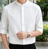 花花公子（PLAYBOY）新中式立領(lǐng)短袖襯衫男士2026夏季商務(wù)休閑襯衣中國風(fēng)男裝免燙半 白色 XL 135-150 曬單實(shí)拍圖