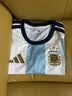 adidas阿根廷隊國家隊世界杯主場助威版足球短袖球衣男裝阿迪達斯   白/冰晶藍   XL 曬單實拍圖