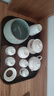 哥窯茶渣缸茶洗碗陶瓷開(kāi)片大號(hào)桌面水培筆洗茶水缸專用中式廢茶盂 哥窯天青-茶渣缸 曬單實(shí)拍圖
