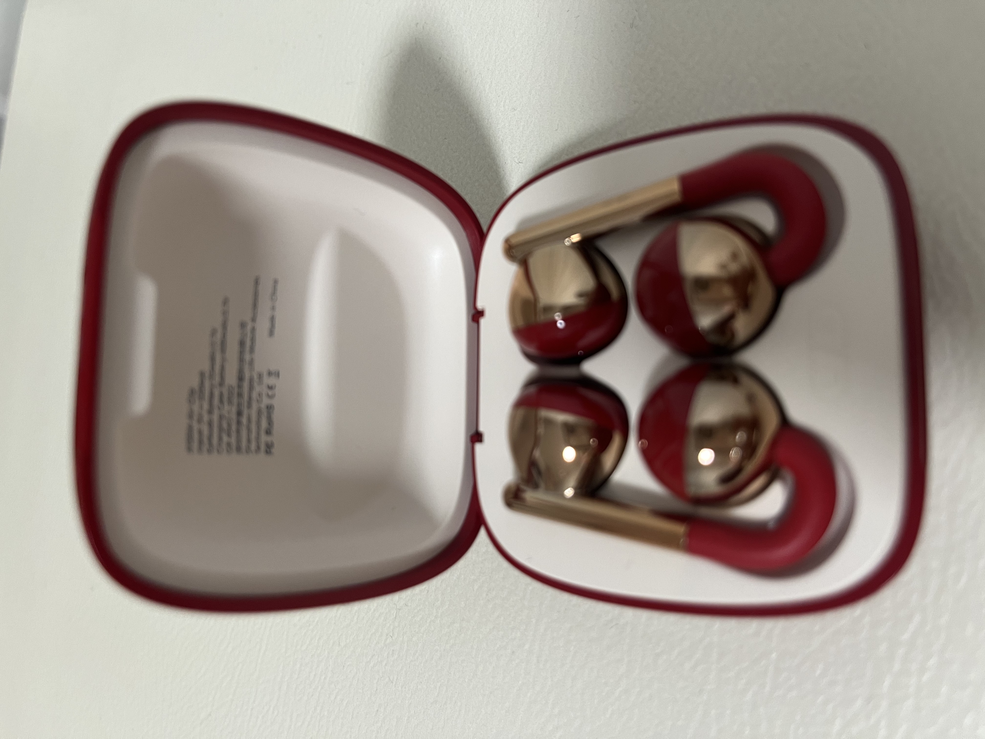 西圣【重磅新品】西圣XISEM Air Clip耳夾式藍牙耳機2025新款無線運動 紅色 曬單實拍圖