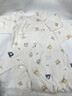 童顏嬰兒連體衣夏季純棉新生兒衣服初生寶寶蝴蝶哈衣和尚服四季 2件套 曬單實拍圖