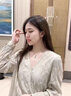 FARCOKO海洋之心3克拉天然托帕石鎖骨項鏈七夕情人節生日禮物送女友老婆 海洋之心3克拉（天然托帕石）【品牌專柜禮盒】 曬單實拍圖
