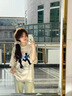 哈魯?shù)厦朗礁呓旨兠迯?fù)古hiphop短袖t恤女2026新款夏季寬松小眾潮牌體恤 白灰色純棉 M 【建議100斤以內(nèi)】 曬單實(shí)拍圖