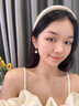 2026新款珍珠耳環女高級感流蘇銀針耳圈女輕奢氣質耳墜養耳洞耳扣 珍珠流蘇銀耳圈S5501【禮品盒包裝】 曬單實拍圖