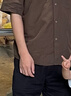 優衣庫棉麻襯衫/短袖男裝女裝襯衣26春夏新款482502 69 藏青色 L 曬單實拍圖