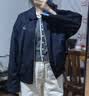 UR2026秋季新款女裝休閑復古翻領刺繡拉鏈外套UYY160009 藏青 (偏寬松) S 曬單實拍圖