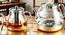 SPUCR蘇泊爾平替自動上水電熱水壺1.2L家用茶臺燒水壺一體機茶具316發熱盤茶桌茶幾嵌入式電茶爐 1L 【保溫壺+燒水壺】金色煮茶款 雙壺保溫套裝 【優質高硼硅玻璃+自動底部上水】 曬單實拍圖