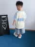 WASSUP WKENG我爸在拉屎兒童圓領短袖t恤男2026夏季學生裝衣服男女童 藍杏【款一】 120 120cm 曬單實拍圖