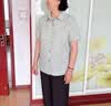 雅鹿中老年人短袖襯衫女新款老太太女款全棉上衣媽媽奶奶夏季純棉襯衣 曬單實拍圖