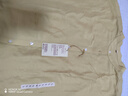 MUJI 女式 萊賽爾混五分袖罩衫 短袖t恤上衣女裝26年夏季 BC2SYC6A 黃色 L （165/88A） 曬單實拍圖