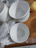 潔雅杰陶瓷碗中式白瓷小碗家用4.5英寸米飯碗喝湯碗面碗套裝10只裝 曬單實拍圖