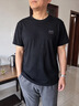 JEEP SPIRIT男士短袖t恤夏季圓領半袖純棉寬松休閑薄款上衣大碼裝體 黑色 M 95-110斤 曬單實拍圖