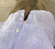 MUJI 女式 漢麻水洗 短袖罩衫女士襯衫上衣 女款女裝26年春夏BC2RAA6S 米白色條紋 S （155/80A） 曬單實拍圖