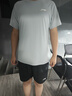 李寧（LI-NING）速干運動套裝男2026夏季新款冰絲男士青少年短袖T恤短褲跑步衣服 天青藍（速干-升級拉鏈口袋） XL /180(140-159斤) 曬單實拍圖