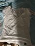 :CHOCOOLATEit粉色v領正肩短袖t恤女夏修身短款木耳邊小飛袖上衣 白色   L    曬單實拍圖