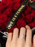 琦君D色培育鉆石戒指女輕奢鉆戒指訂求結(jié)婚紀念日表白禮物送女友老婆 1克拉培育鉆戒/D色/VVS/3EX/NGTC/NGTC 12 曬單實拍圖