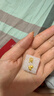 潮宏基OK鴨足金黃金耳釘女不對稱耳飾送女友七夕禮物計價 約1.35g 曬單實拍圖