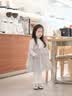 巴拉巴拉【balaOne】巴拉巴拉童裝兒童連衣裙女童裙子2026秋冬長袖公主裙 灰色調00322 100 曬單實拍圖