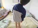 ASK JUNIOR童裝兒童衛衣秋裝中大童耐磨抓絨衣男女童搖粒絨衛衣 灰色 130 曬單實拍圖