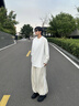 準者先鋒運動長袖T恤男女新款抗菌美式戶外登山籃球訓練休閑百搭上衣 純白色 XL 曬單實拍圖