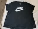 耐克女子標志短袖T恤純棉半袖印花輕便休閑柔軟舒適NIKE DX7907 010黑/白 XL 曬單實拍圖