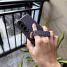 智父適用于三星zfold8ultra手機殼三星z fold8ultra折疊屏保護殼超薄真皮galaxy全包防摔腕帶支架外殼 【雅暮紫】腕帶支架二合一丨進口牛皮丨雙邊全包 三星Galaxy Z Fold 曬單實拍圖