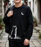 花花公子（PLAYBOY）高端純棉T恤男2026秋季新款潮流寬松圓領套頭長袖打底衫 黑色【專柜品質】 S 90-100斤【專柜品質】 曬單實拍圖