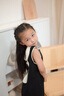 mlgt kids童裝女童連衣裙套裝春秋季新款兒童裙子女孩寶寶秋裝背帶裙 咖啡色 90 cm 曬單實拍圖