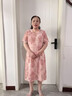俞兆林（YUZHAOLIN）胖媽媽夏季高端短袖連衣裙中老年人大碼女裝奶奶寬松特大碼長裙子 曬單實拍圖
