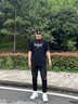 薩拉維夫（SLLAVIF）品牌2026新款九分牛仔褲男夏季潮流時尚破洞小腳韓版修身漆點褲子 黑色 33 適合140-160斤 曬單實拍圖