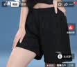 安踏（ANTA）短褲女五分運(yùn)動(dòng)褲夏季冰絲速干透氣褲子寬松跑步體育學(xué)院短褲 基礎(chǔ)黑【男女同款】-冰絲速干 M (170) 曬單實(shí)拍圖