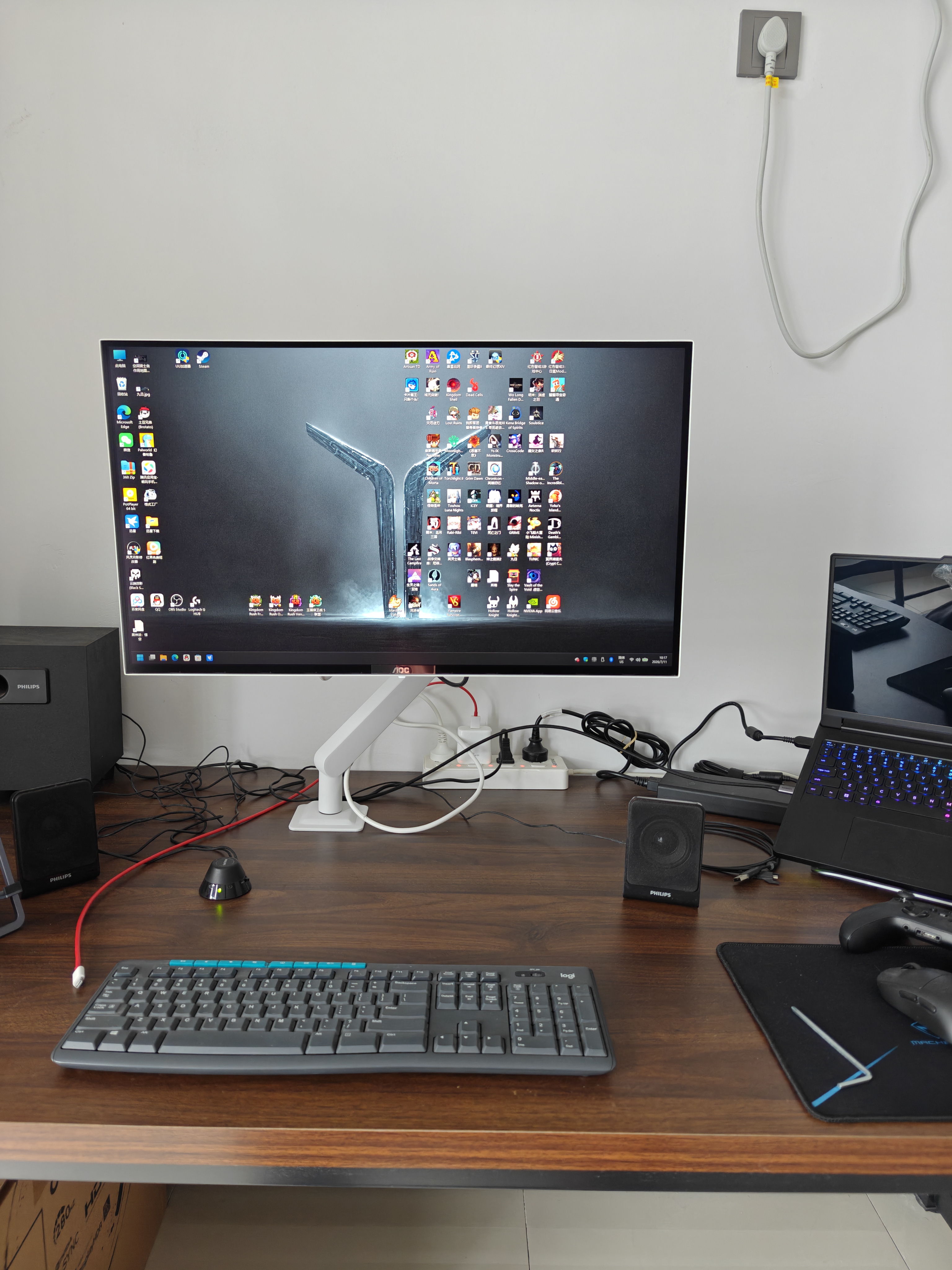 AOC 26.5英寸2K 原生280Hz 四代WOLED 10Bit HDR500 硬件低藍光TUV 典雅白電競游戲顯示器Q27G4ZDP/WS 曬單實拍圖