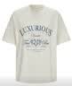 moussy 新品復古感字母印花寬松短袖T恤女028JSX90-1092 010白色 均碼 曬單實拍圖