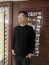 禿鷲100%高端特級純羊毛衫男士秋冬薄款中年半高領套頭打底羊毛衫毛衣 藏青-高檔正品 【禮盒裝】 XL 十大奢侈品男裝-175 /推薦130一155斤 曬單實拍圖