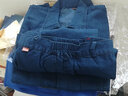 型彬春秋冬季加厚牛仔工作服套裝多口袋男 加厚牛仔長(cháng)袖電焊汽修服裝 多口袋銅扣牛仔套裝 180/XXL 曬單實(shí)拍圖