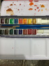 温莎牛顿（WINSOR&NEWTON） 混合貂毛圆头水彩笔 画家专用水彩画笔水粉画笔套装 4支画笔组合 实拍图
