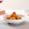 斯凱綈（Sky Top）盤子陶瓷調(diào)味小吃碟子浮雕骨瓷純白家用4.75英寸4件套裝水晶系列 曬單實拍圖